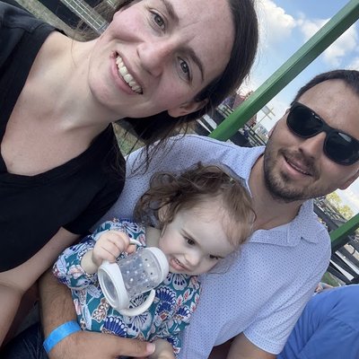 The Blunk family at a Lexington-area pumpkin patch